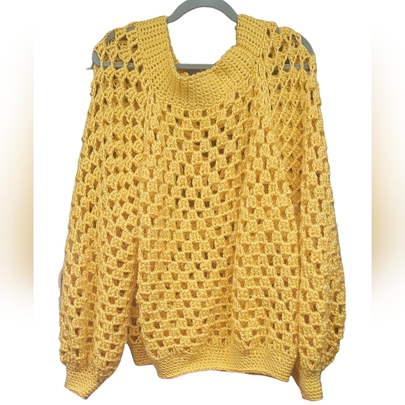 Handmade Crochet Sweater - Picture 1 of 3